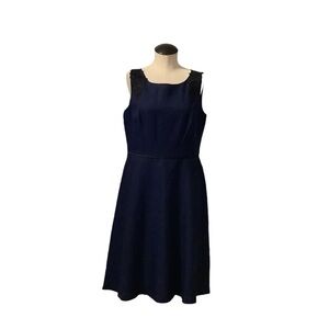 BLACK LABEL by EVAN PICONE  Blue & Black Sheath Dress - Size 12